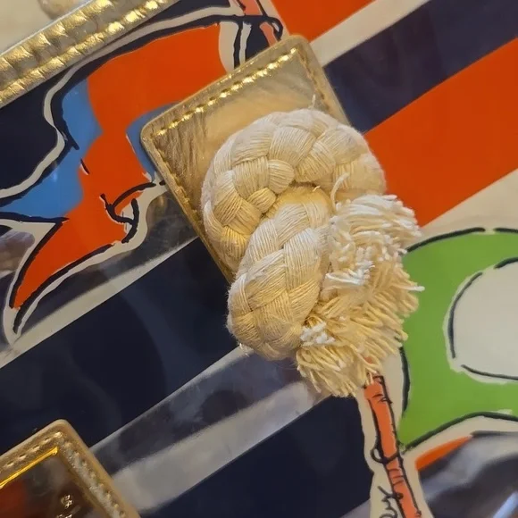 Lilly Pulitzer Shoreline "Raise the Sails" Vinyl Tote Bag - Picture 3 of 14